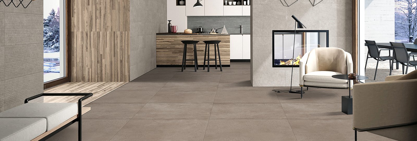 Real Granito's Matt Tile Collection for kitchen
