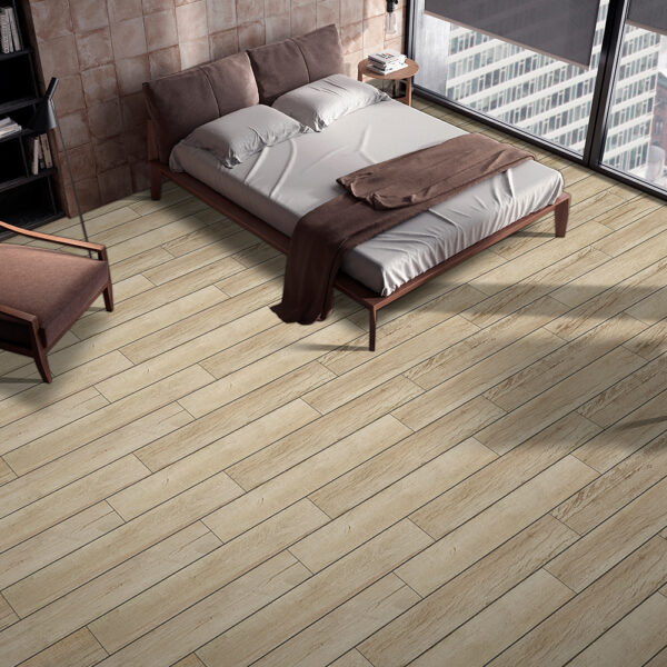 Wood finish look tiles