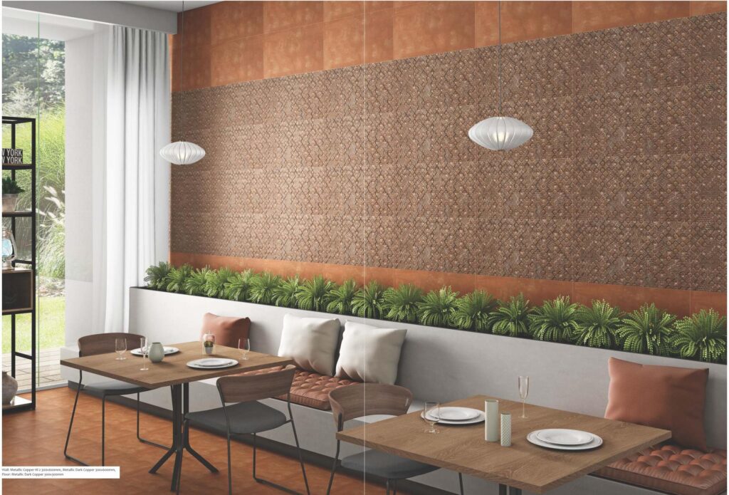 Wall tiles for commercial space