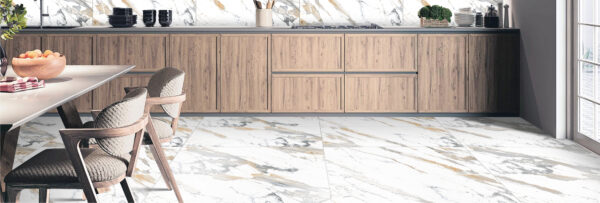 Kitchen floor tiles design